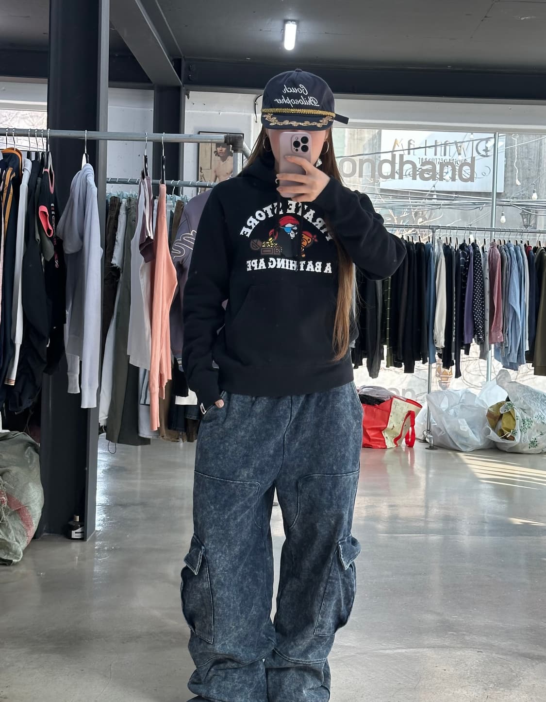 베이프 x PIRATE 해적 마일로 후드집업 상품이미지3