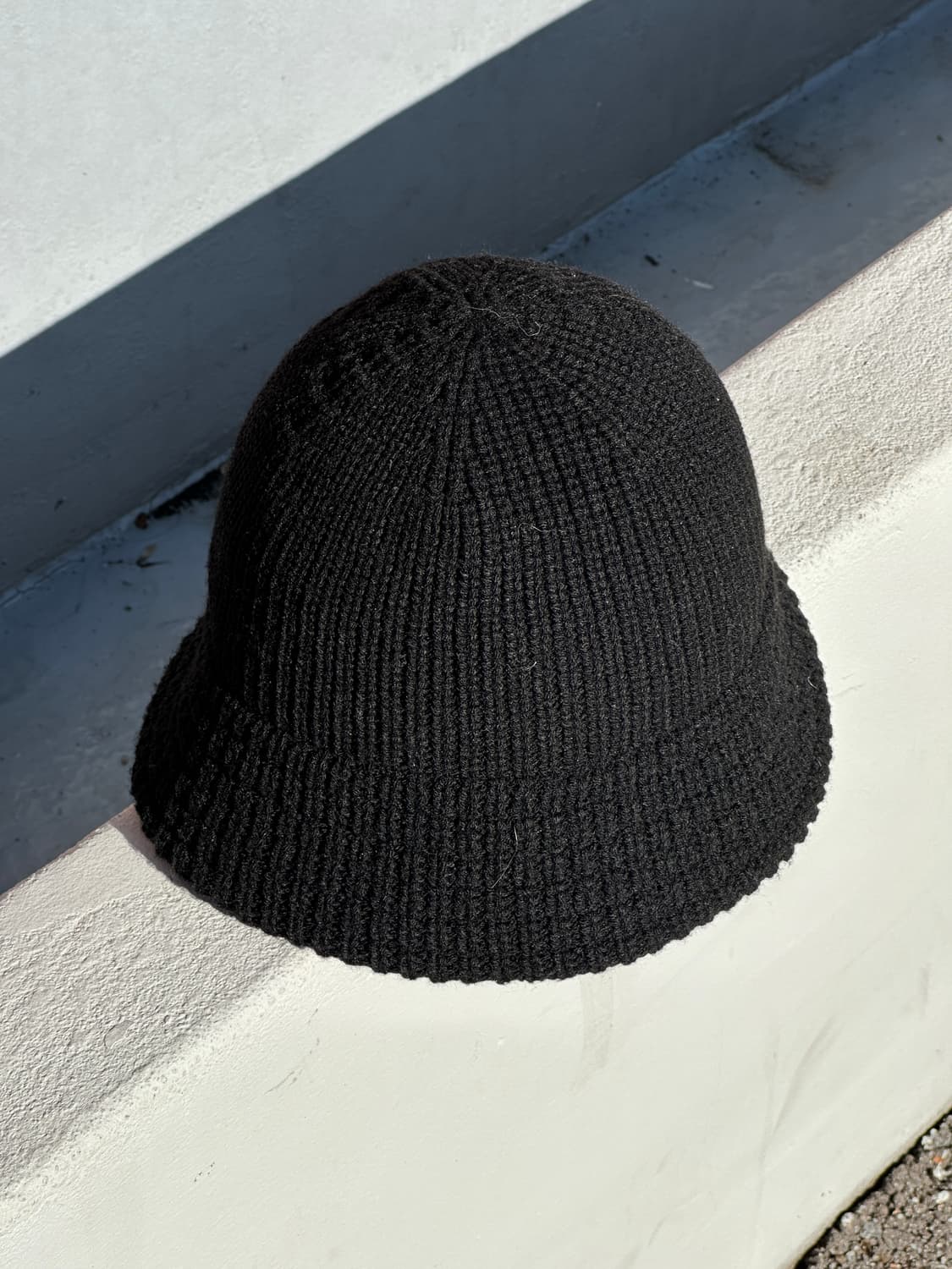 [M-L] GU 블랙 니트 버킷햇 모자 상품이미지1