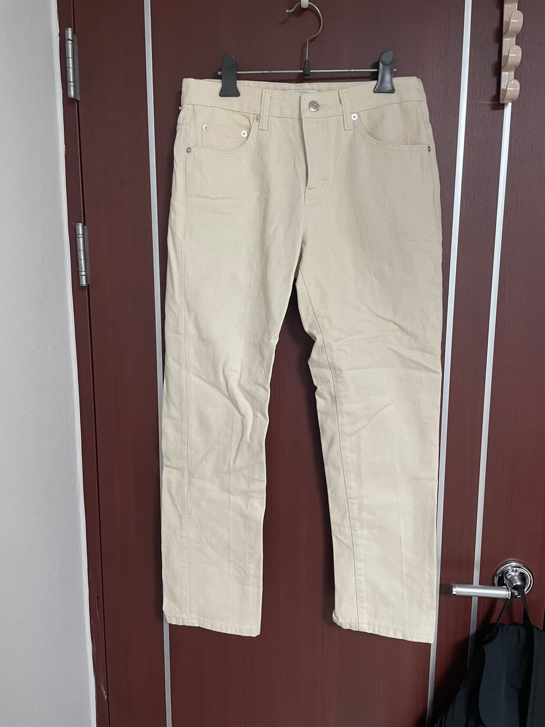 인스턴트 데님 아이보리 팬츠 28새상품 상품이미지1