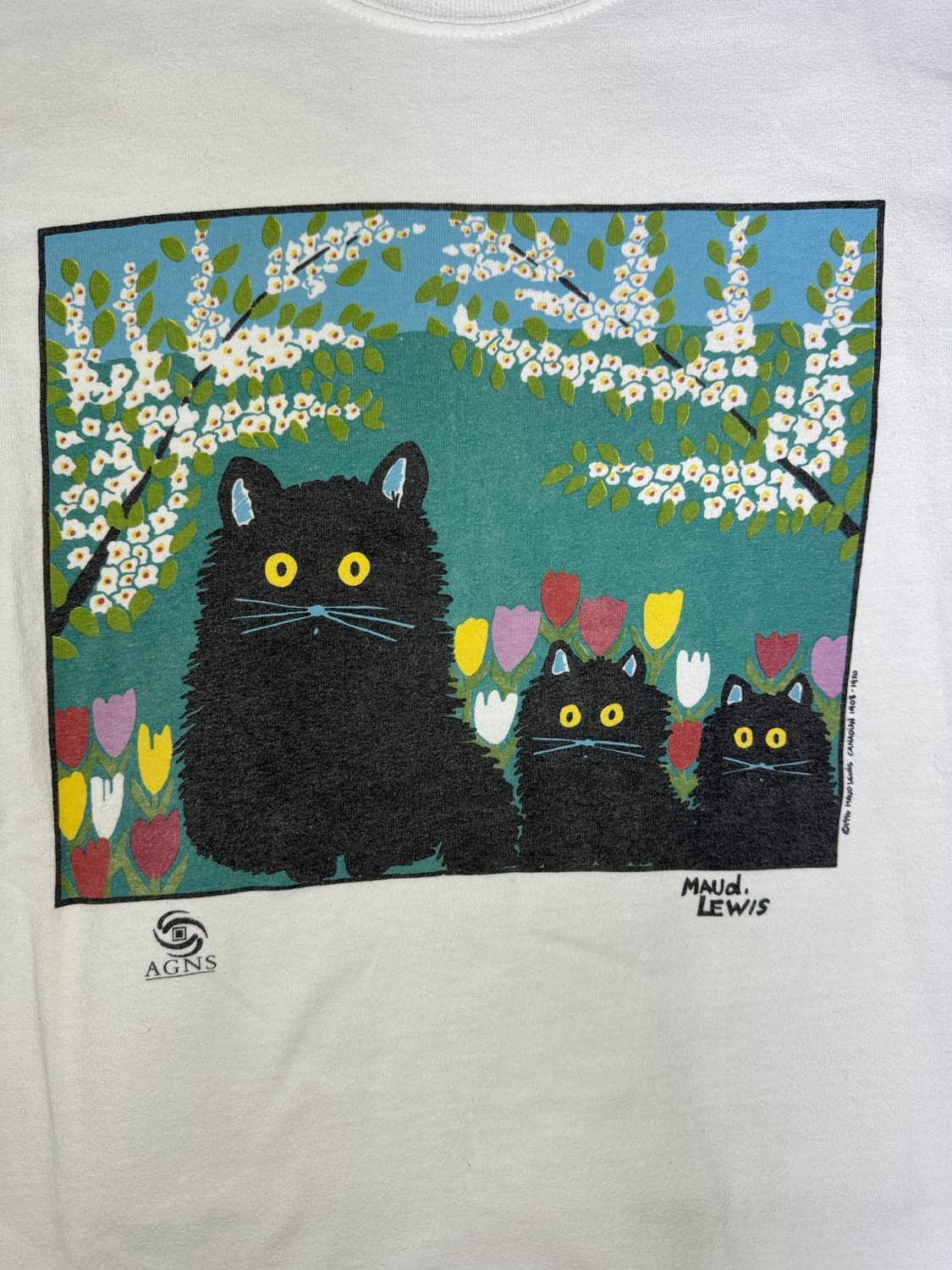 빈티지 90s 모드 루이스 Three Black cats 티셔츠 XL 상품이미지2