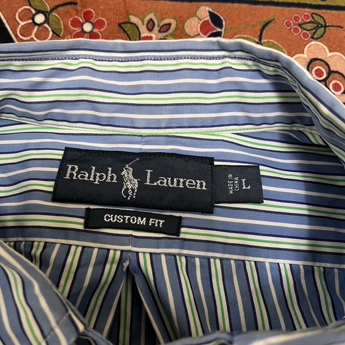 폴로 랄프로렌 버튼다운 스트라이프 셔츠 L/100 상품이미지5