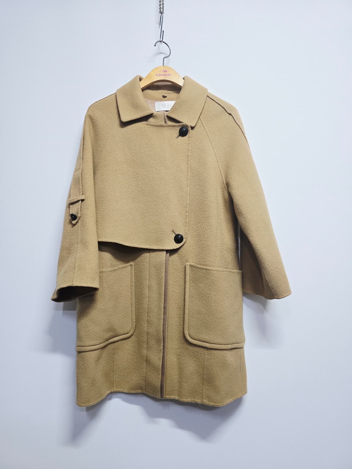 SJSJ 양모캐시미어 블렌드 하프 코트 상품이미지1