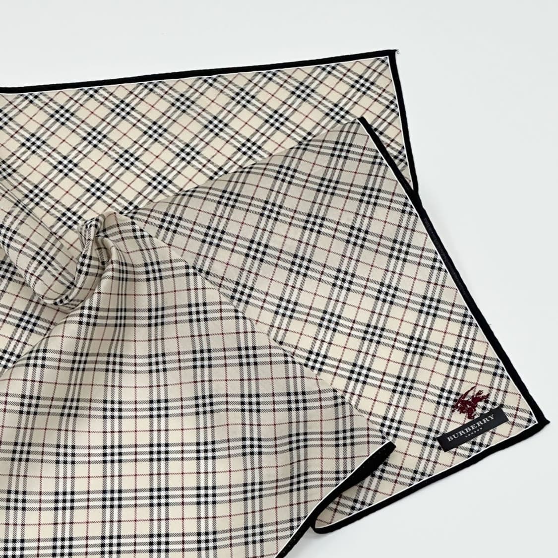 (새상품) burberry / 버버리 코튼 쁘띠스카프 손수건 상품이미지1