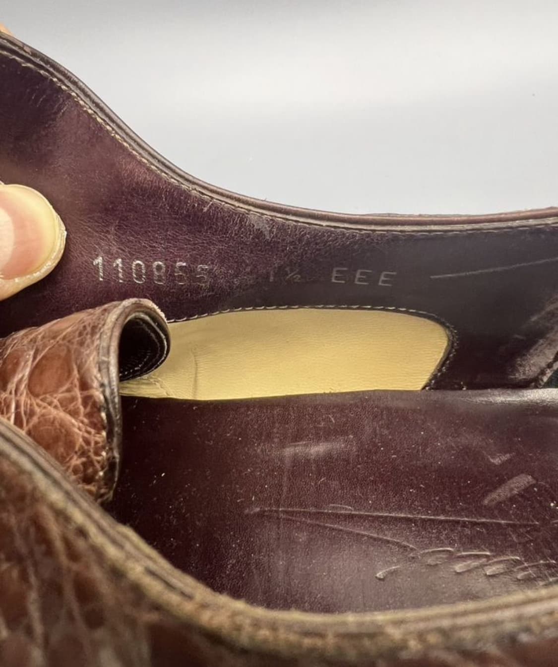 GUCCI 구찌 윙팁 슈즈(크로커다일 스킨-악어가죽)해외발송 상품이미지10