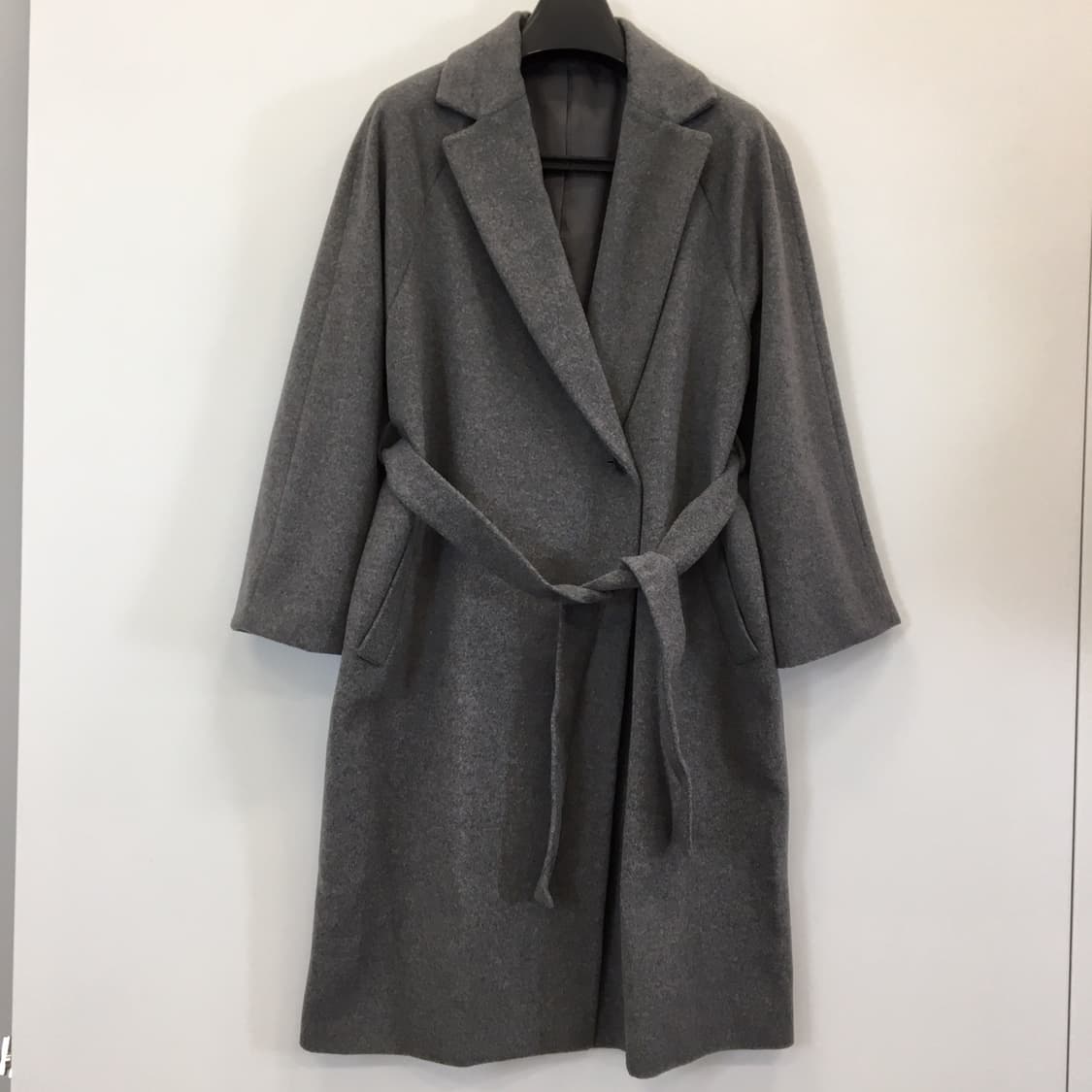 유니클로 울 그레이 벨티드코트 L 상품이미지1