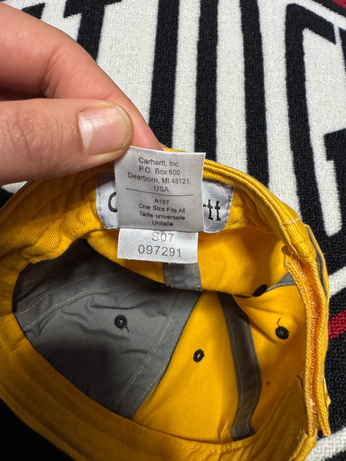 칼하트 벨크로 백 볼캡 옐로우 상품이미지7