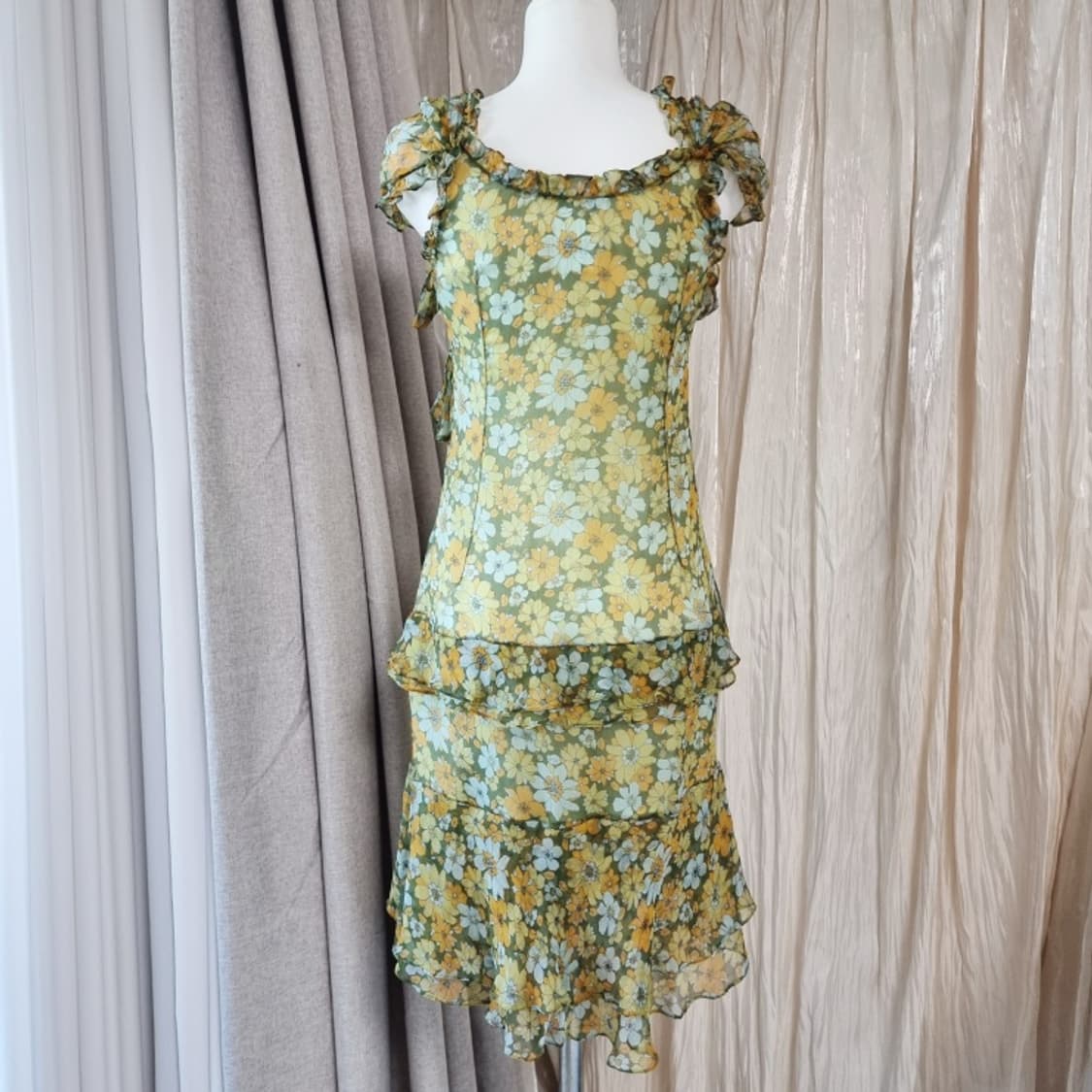 돌체앤가바나 D&G 스트링 쉬폰 원피스 (55) 상태최상 상품이미지3