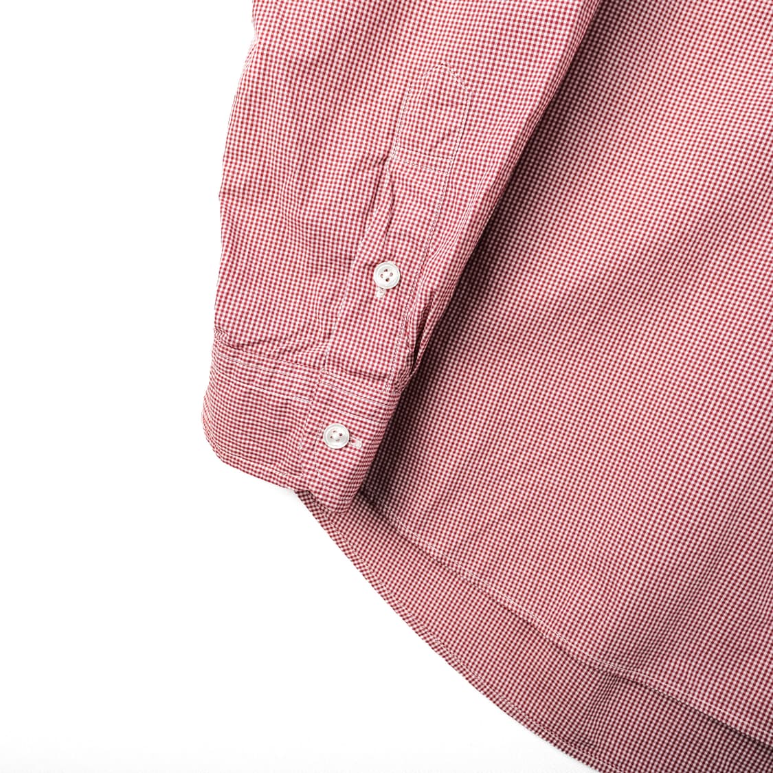 포터클래식 깅엄체크 롤업셔츠 레드 XL(103-107)사이즈 상품이미지5