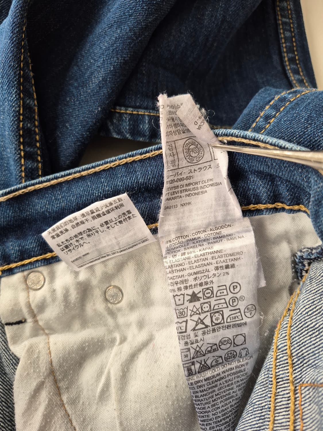 리바이스 511W34L34 청바지 데님 팬츠(MPT 상품이미지8