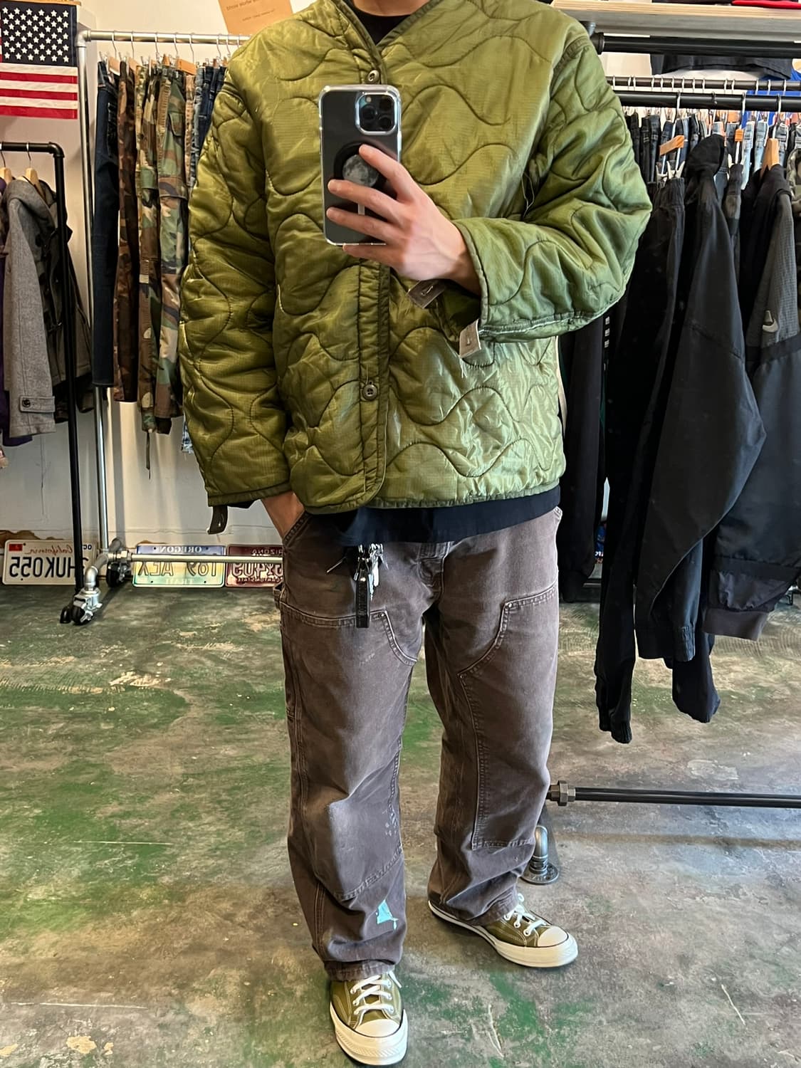 10s [36x30] 칼하트 더블니 워크팬츠 B136 DKB 상품이미지10