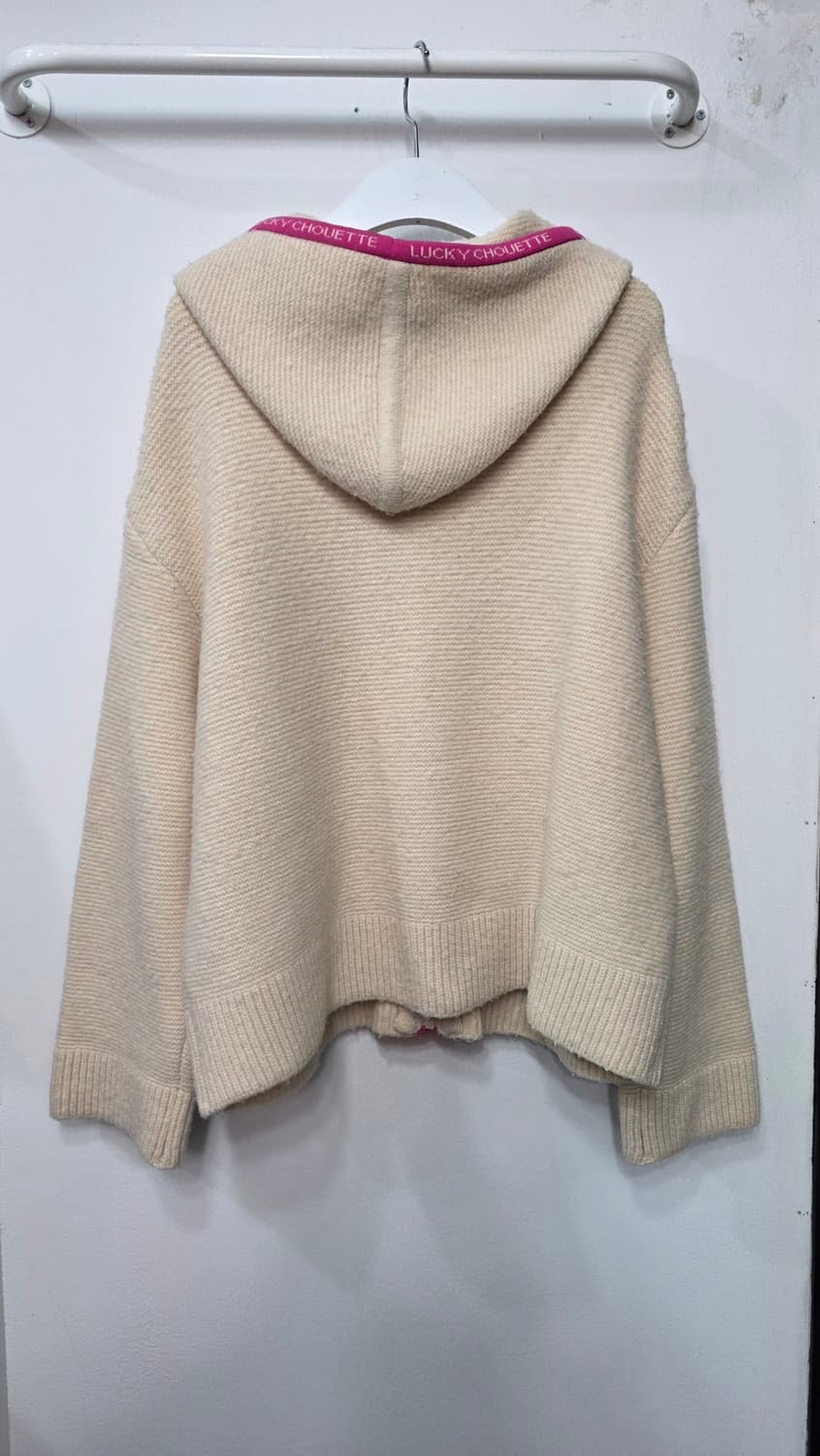 럭키슈에뜨 여성 니트후드 집업 상품이미지2