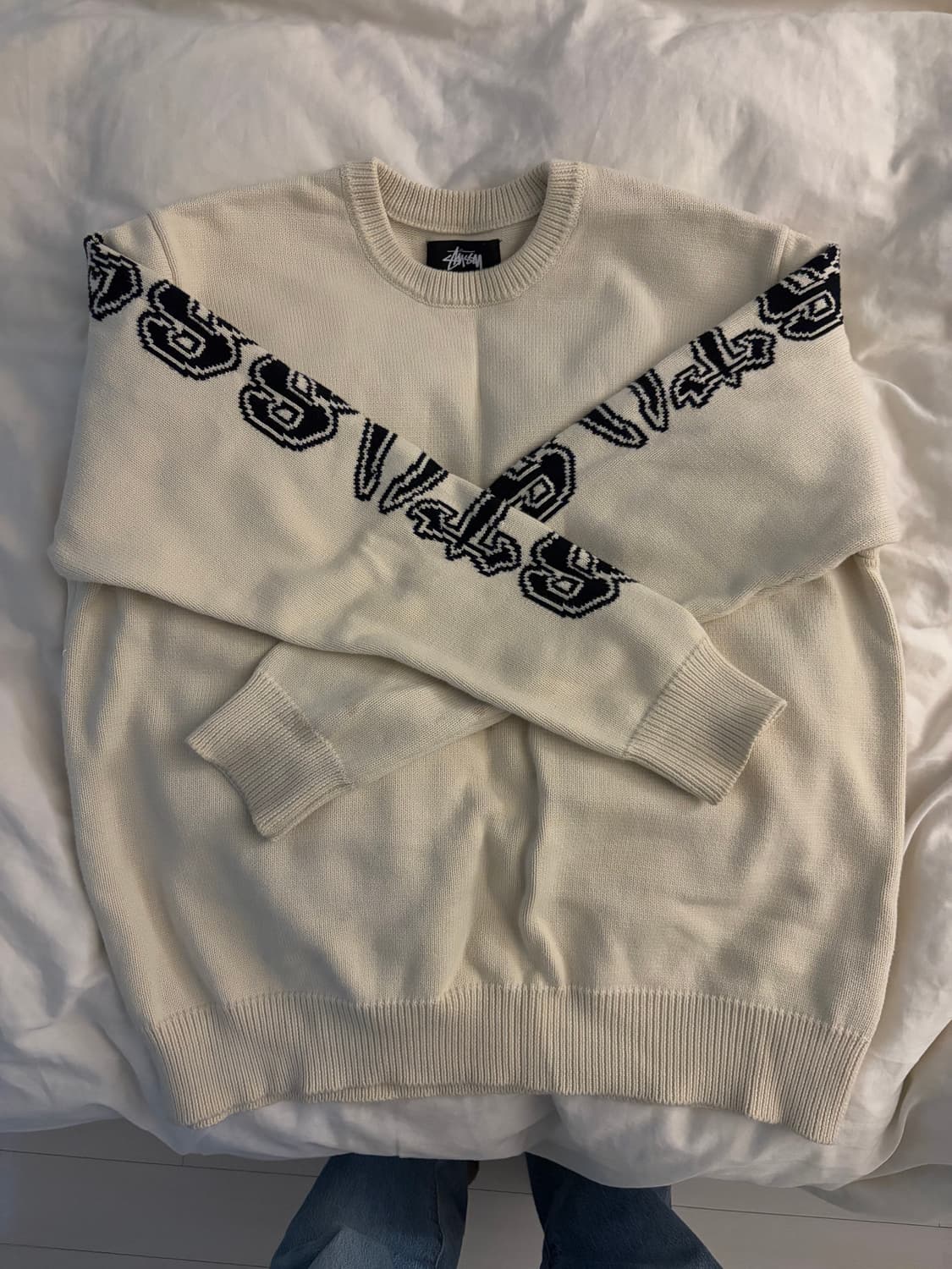 스투시 아이보리 니트 상품이미지1