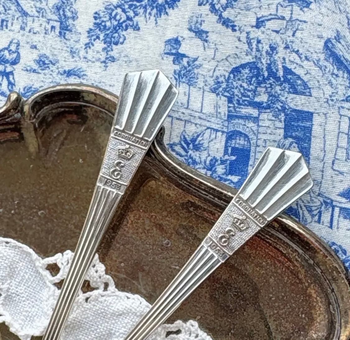 1953년 영국 엘리자베스2세 여왕 대관식 기념스푼세트 상품이미지2