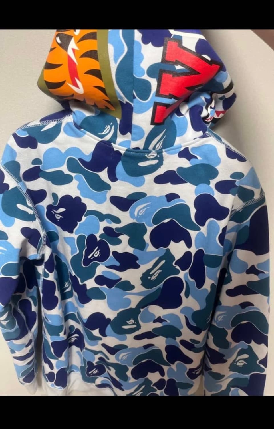 베이프 주니어 블루 후드집업 상품이미지4