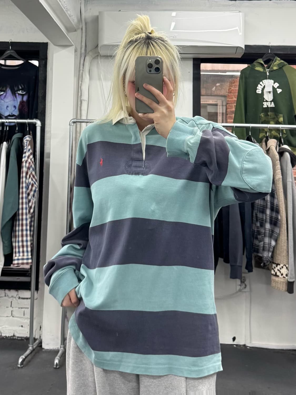 폴로 랄프로렌 90s 엘보우 패치 롱슬리브 상품이미지2