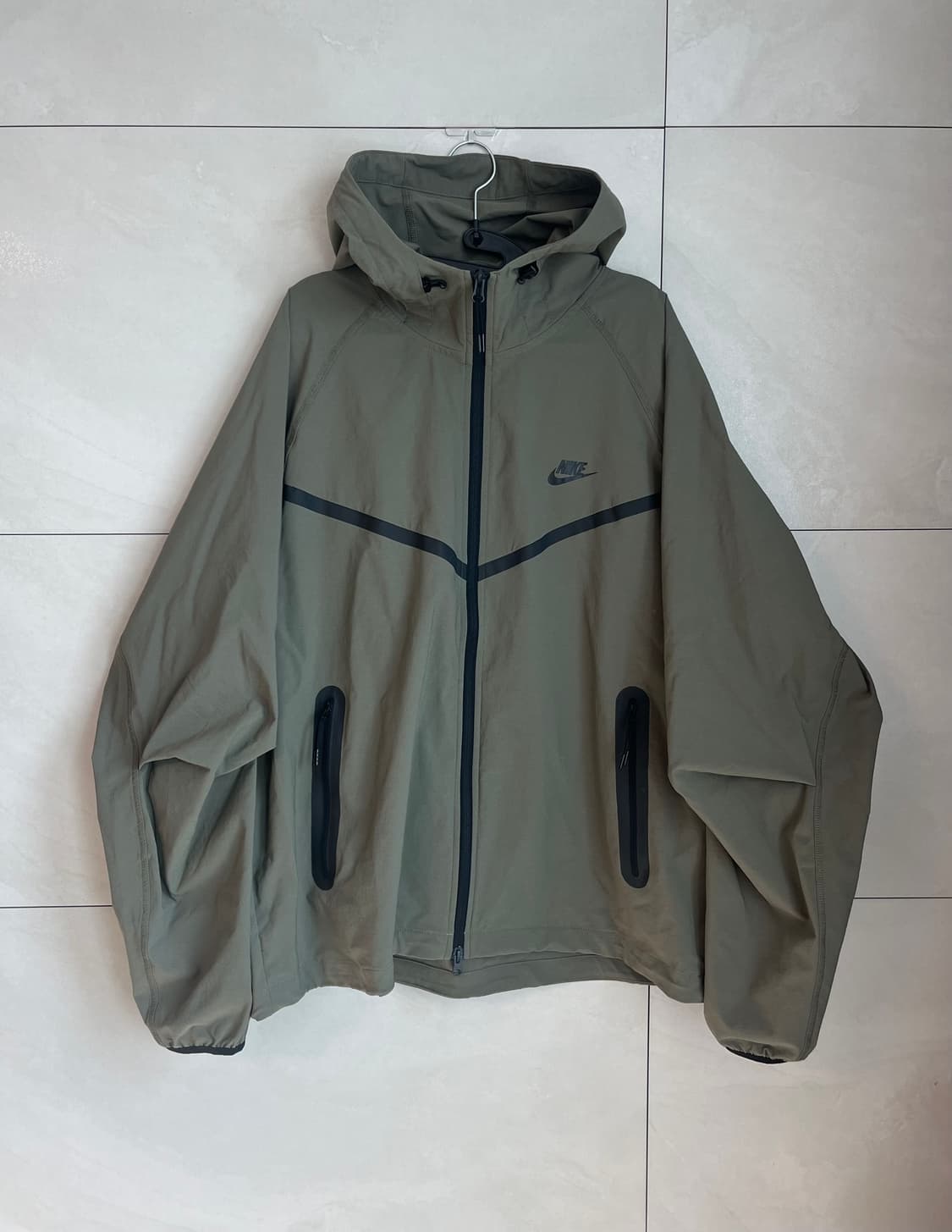 [2XL] 나이키 테크 윈드러너 우븐 바람막이 올리브 카키  상품이미지3