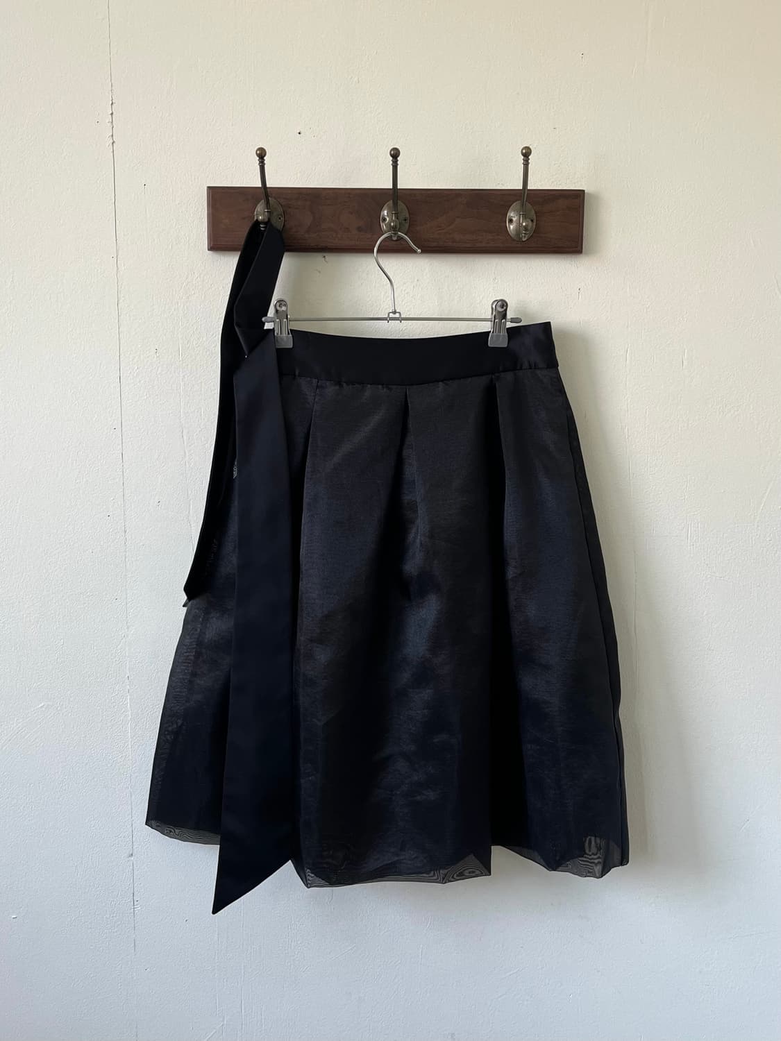 PennaFelice 블랙 로브 스커트 상품이미지3