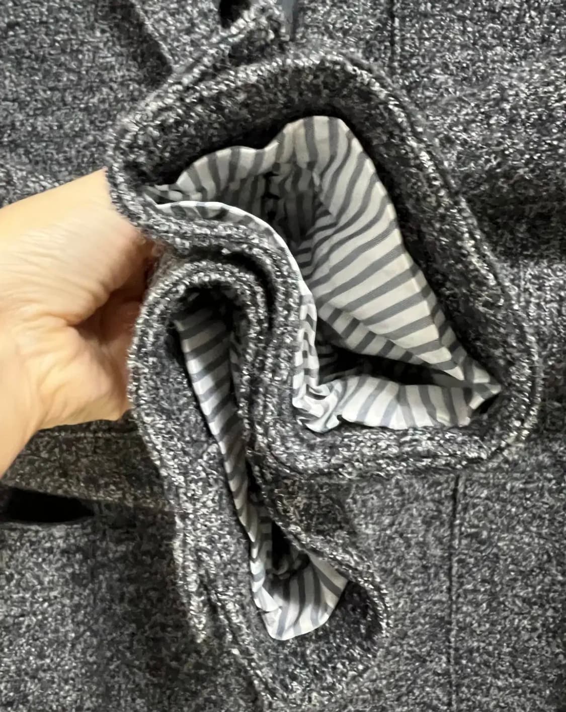 헤지스 남성 보카시그레이 울저지자켓 95 상품이미지4