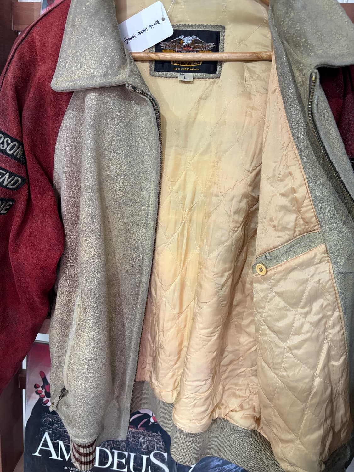 할리데이비슨 패치 카우 레더 자켓 상품이미지5