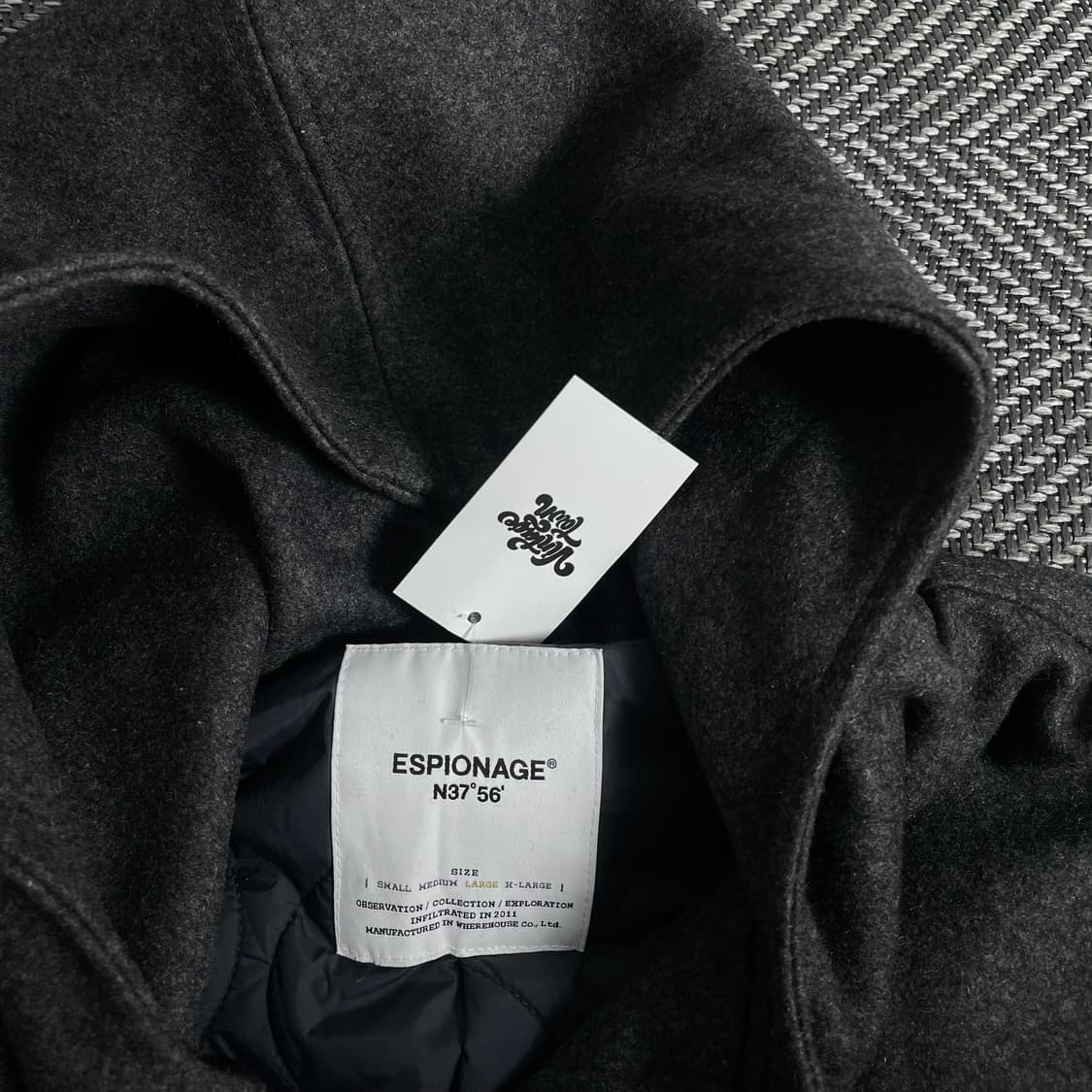 에스피오나지 아메카지 후디 울 롱코트y 3186 상품이미지7