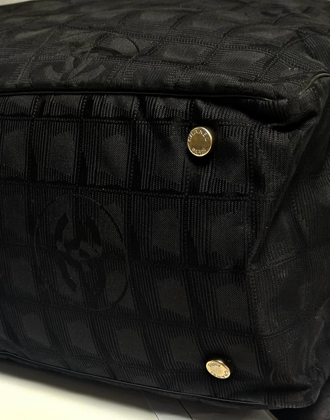 [정품/OS] CHANEL 샤넬 블랙 나일론 2in1 토트백 가방 숄더 상품이미지9