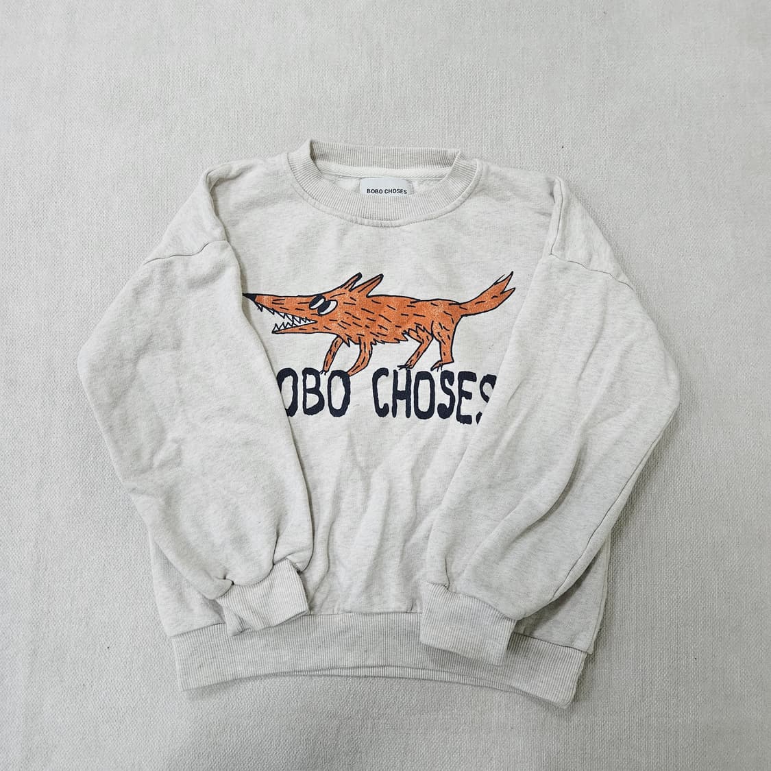 130 보보쇼즈 키즈 폭스 맨투맨 0312Y 상품이미지1