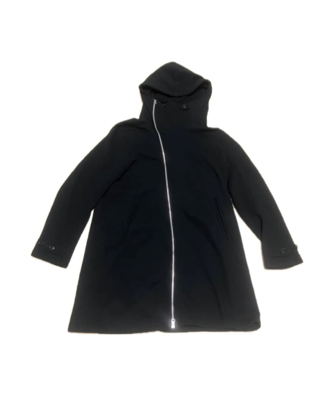 Zucca 하이넥 비대칭 롱 집업코트 상품이미지3