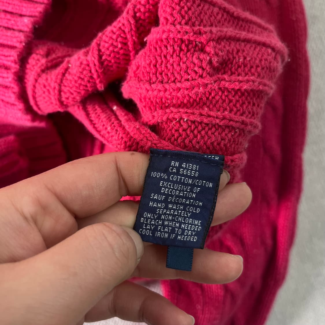 95 폴로랄프로렌 코튼 꽈배기 니트  상품이미지5