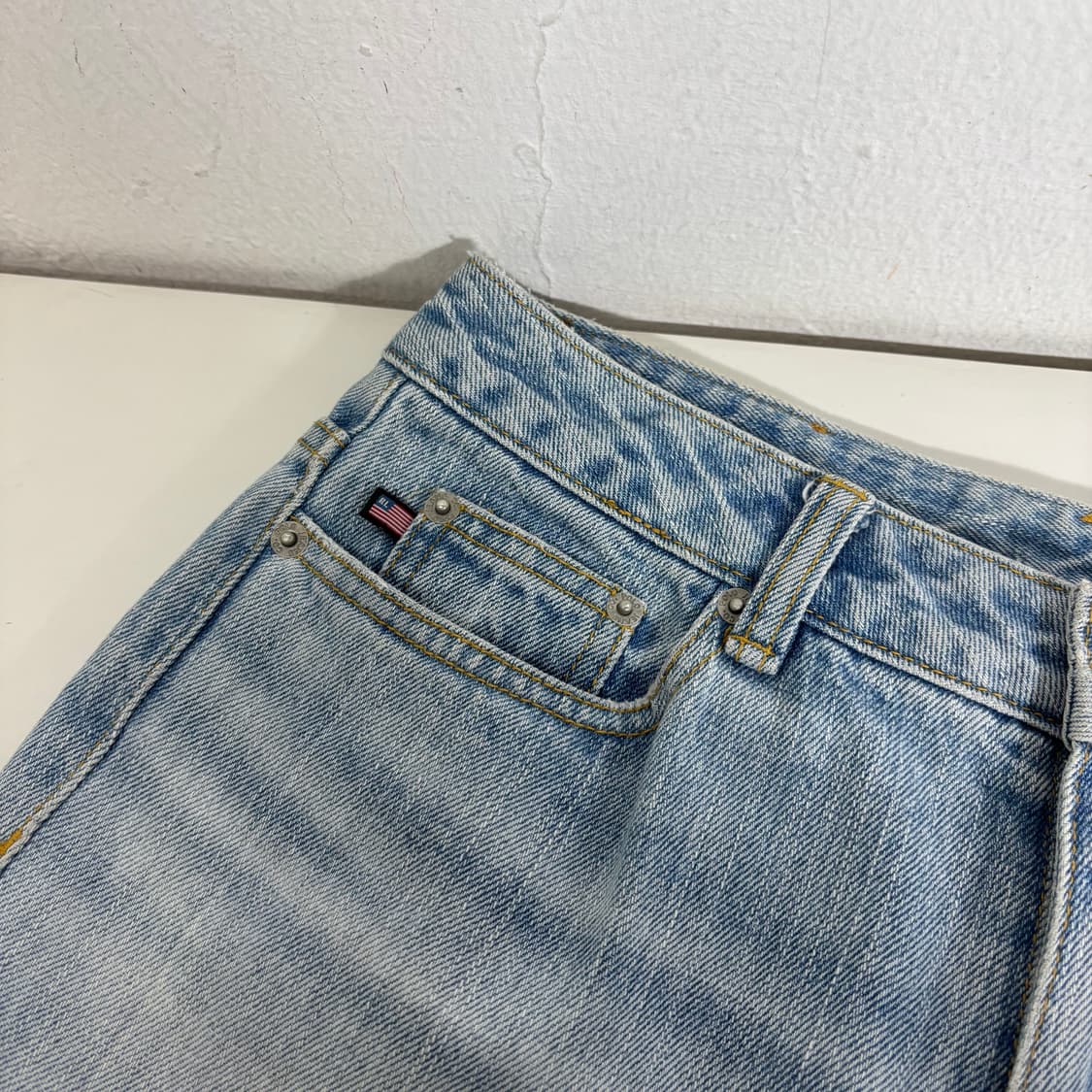 우먼L 폴로진스 랄프로렌 일자핏 라이트워싱 데님팬츠 상품이미지4