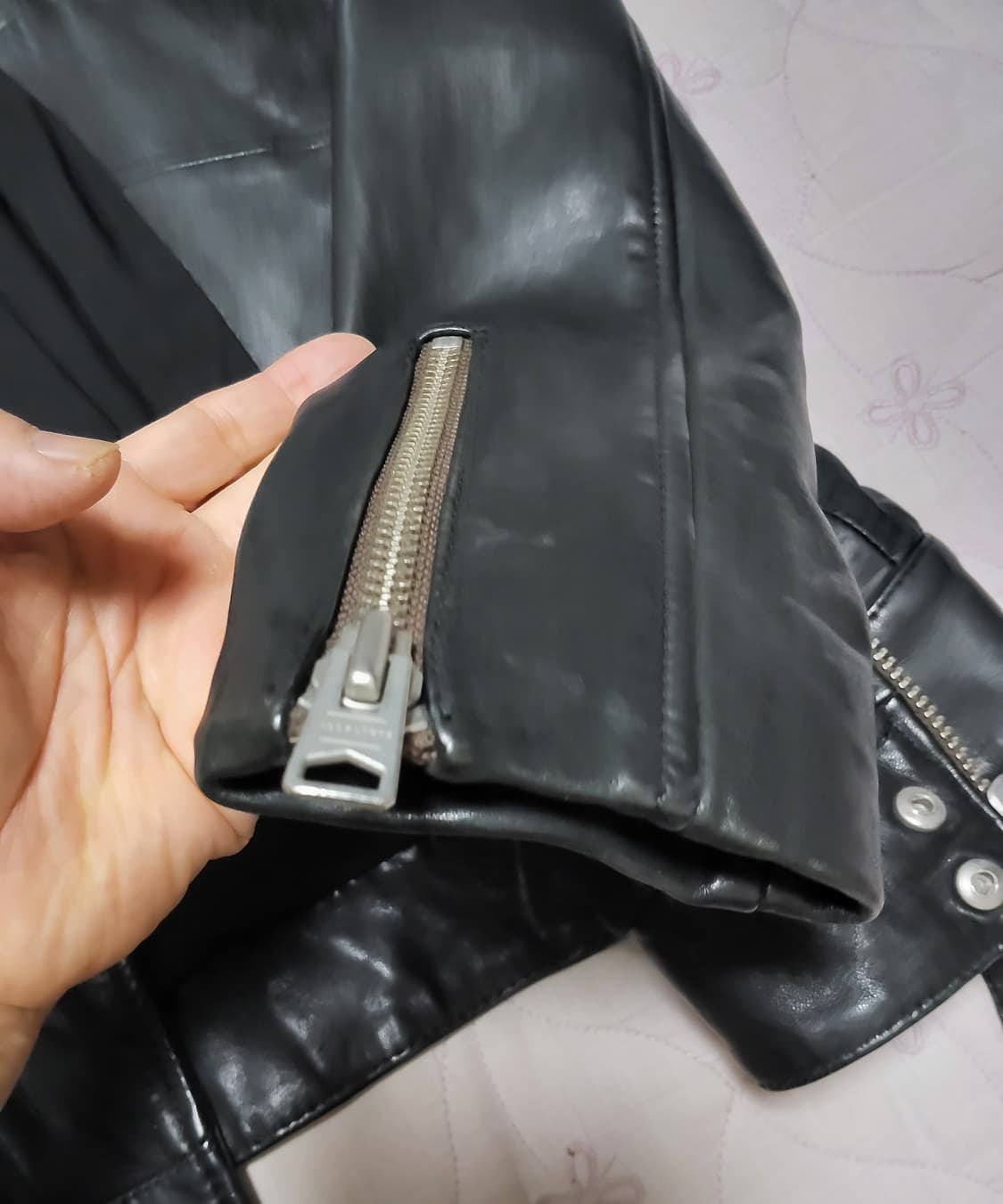 올세인츠 양가죽 콘로이바이커자켓 상품이미지6