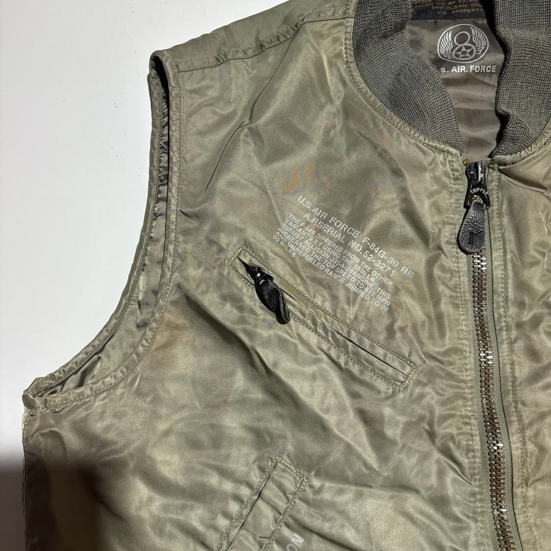 U.S. AIR FORCE 무드 빈티지 나일론 베스트 상품이미지3