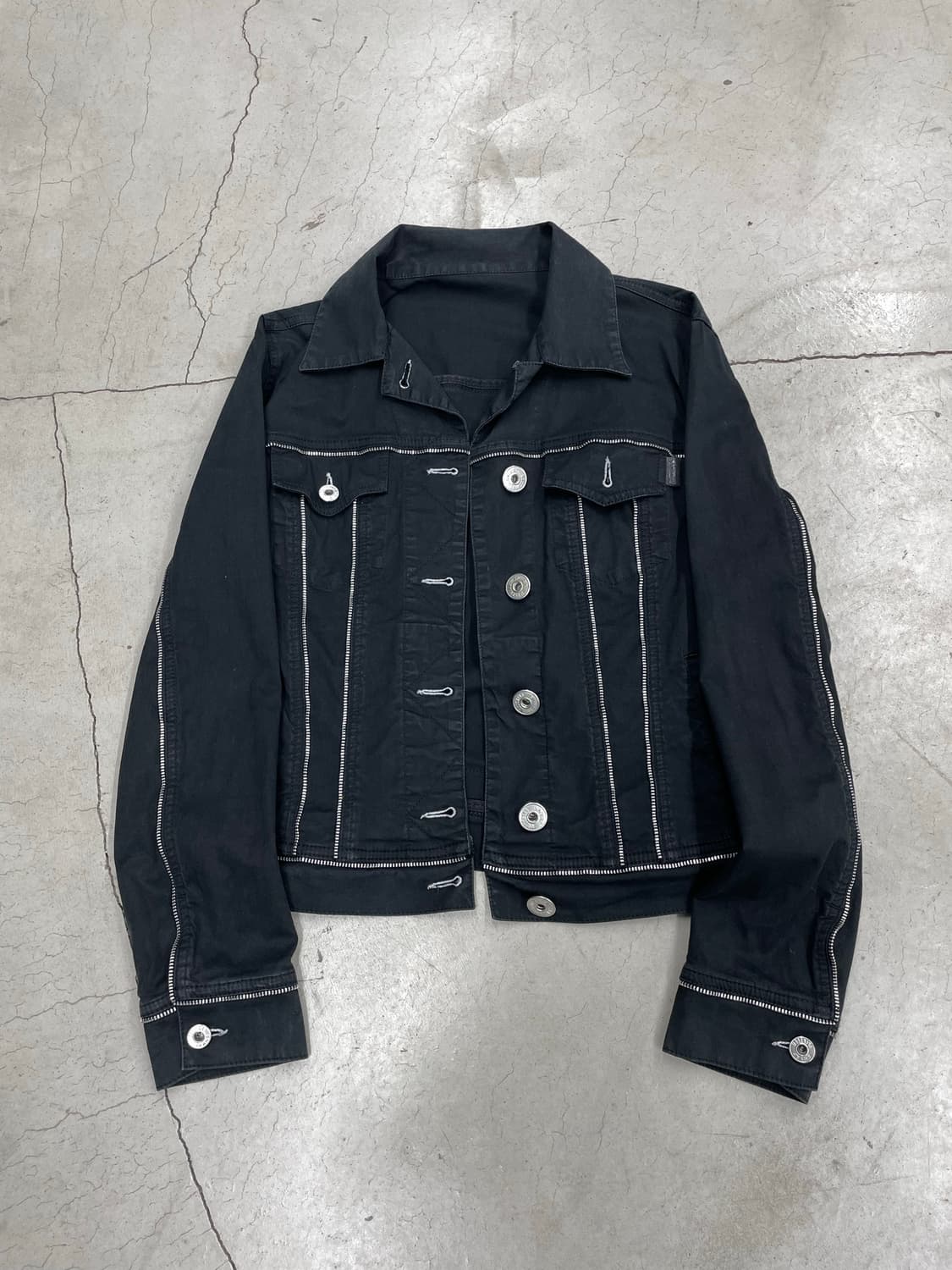 00’s Moschino Multi zipper Trucker 상품이미지3