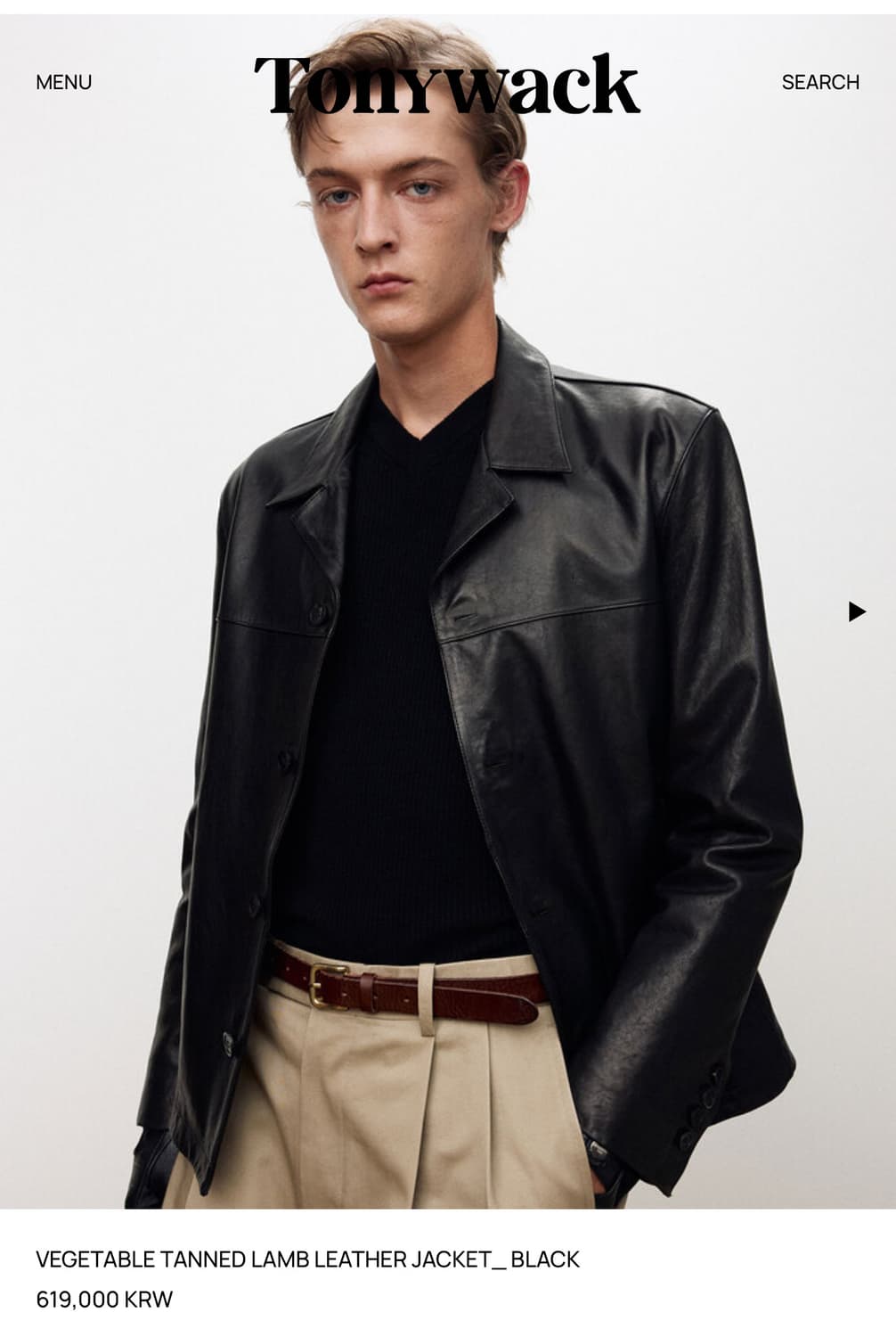 Tonywack 램스킨 레더 자켓 상품이미지1