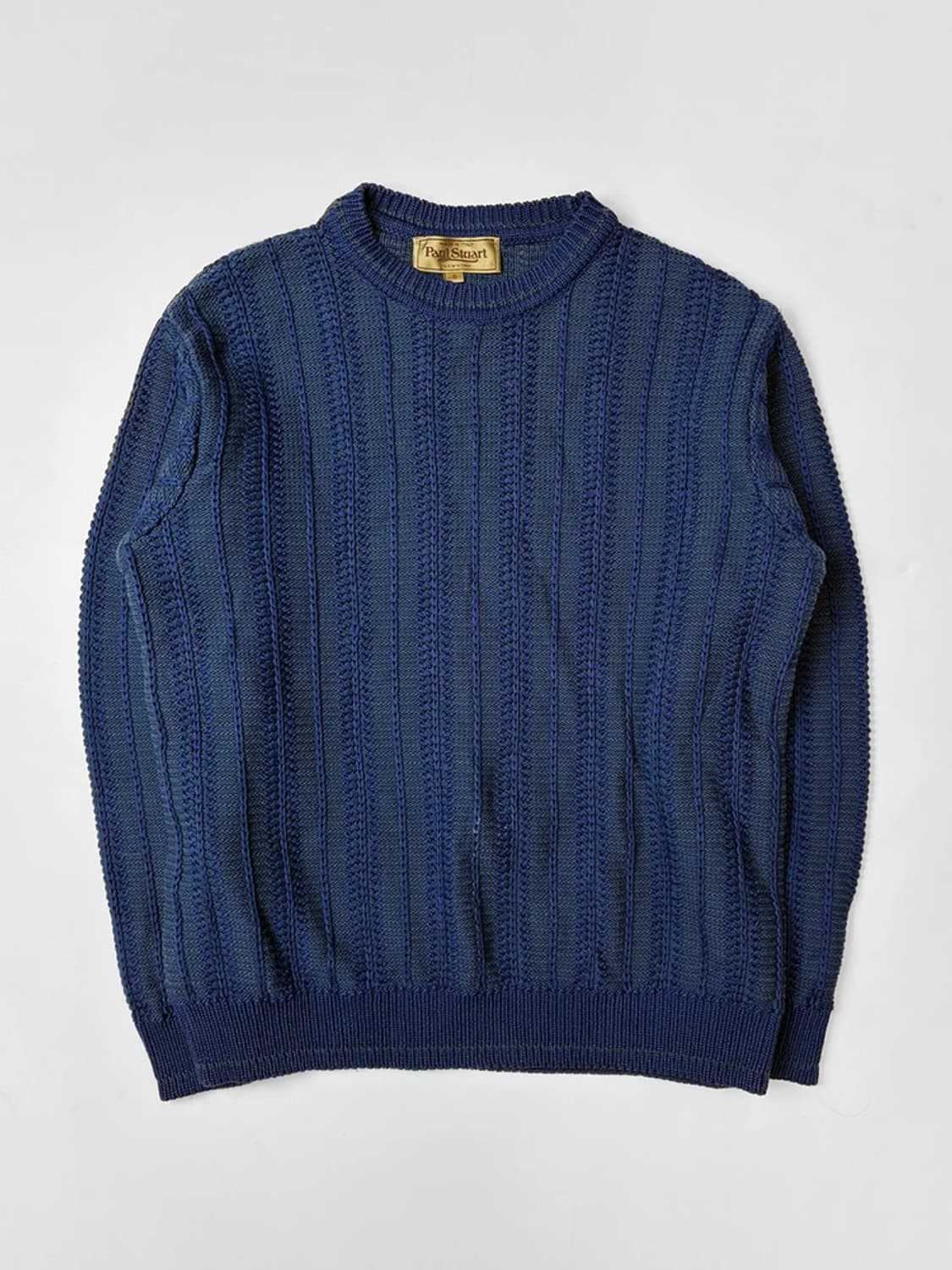 폴스튜어트 케이블 헤비 크롭 코튼 니트 PN5386 상품이미지1