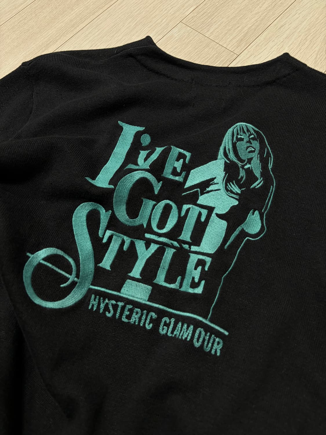 (유일매물)히스테릭글래머 자수 레트로 가디건 상품이미지1