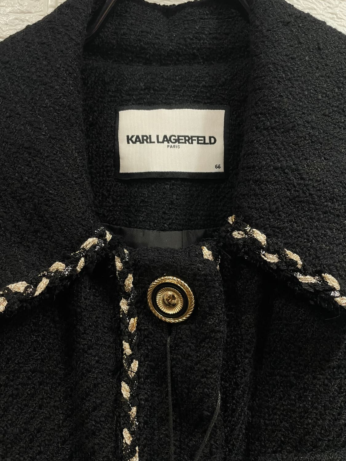 칼라거펠트 트위드 롱코트 새상품:) 하객룩오피스룩데이트룩 상품이미지3