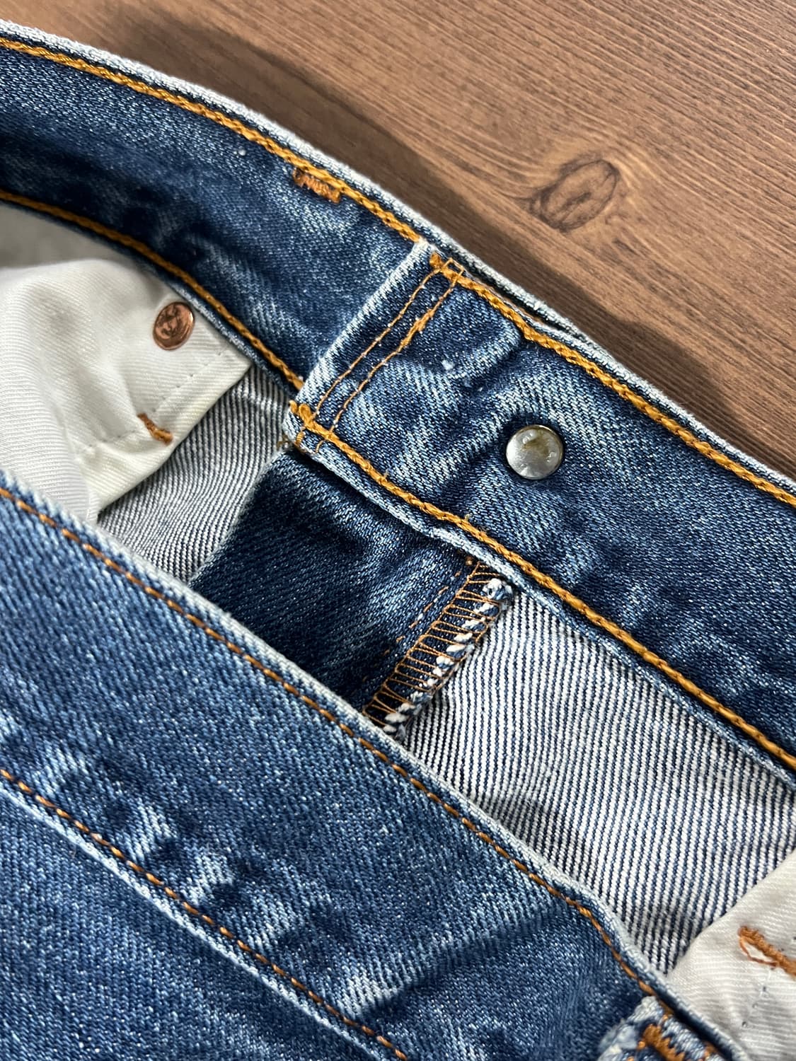 90s Levis 리바이스 508 레귤러 테이퍼드 데님 팬츠 상품이미지6