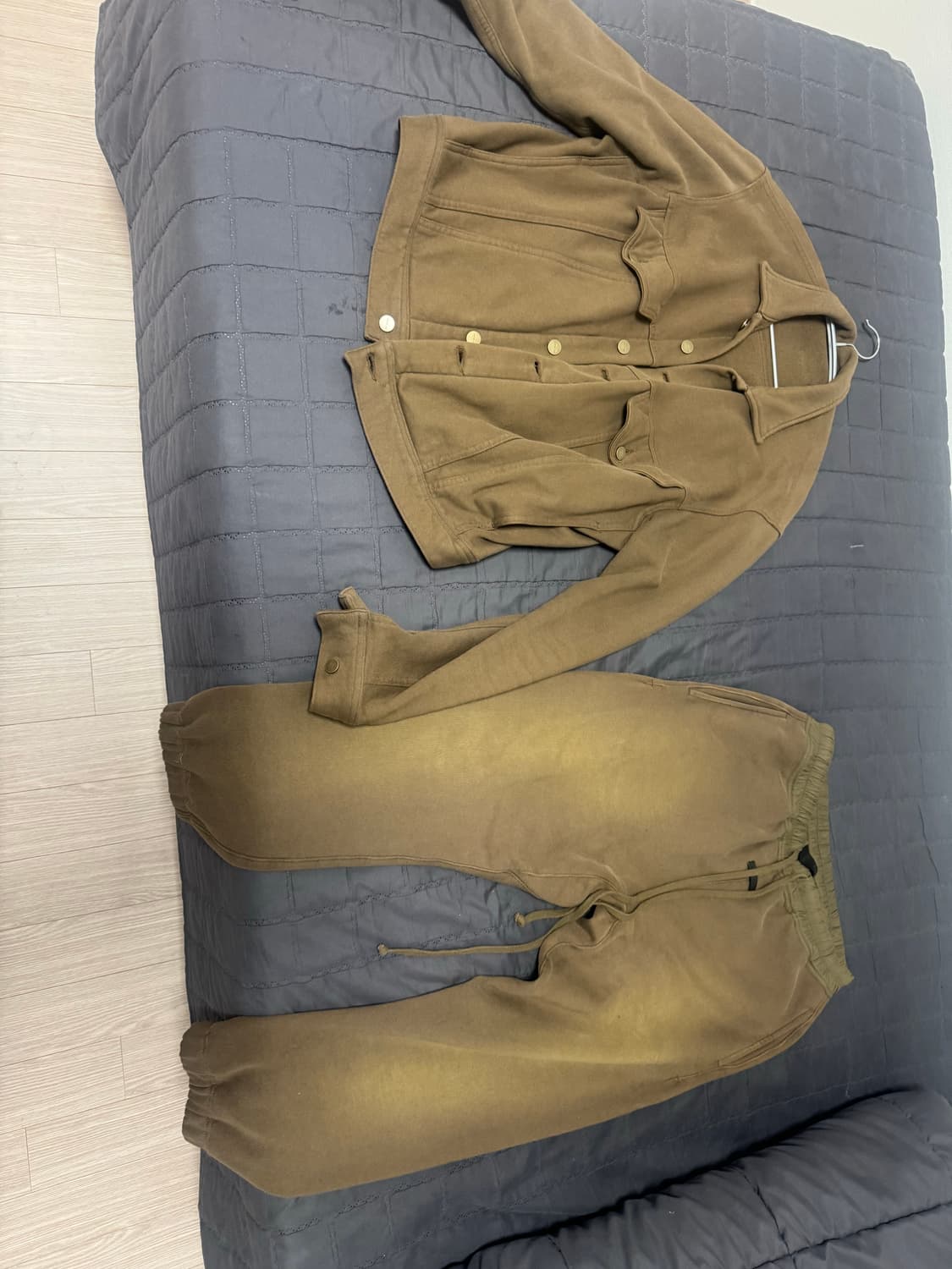 피어오브갓 모카 테리 셋업 팝니다 (상의 사이즈 XL, 하의 L)  상품이미지1