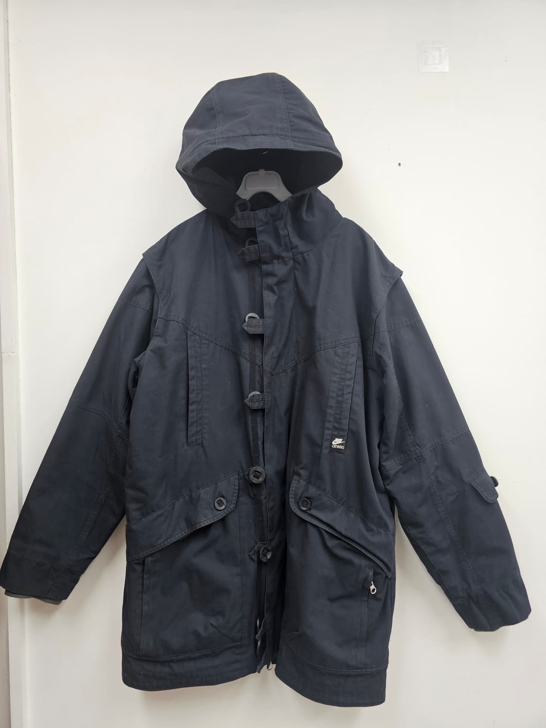 나이키 후드 코트 자켓 블랙 상품이미지3