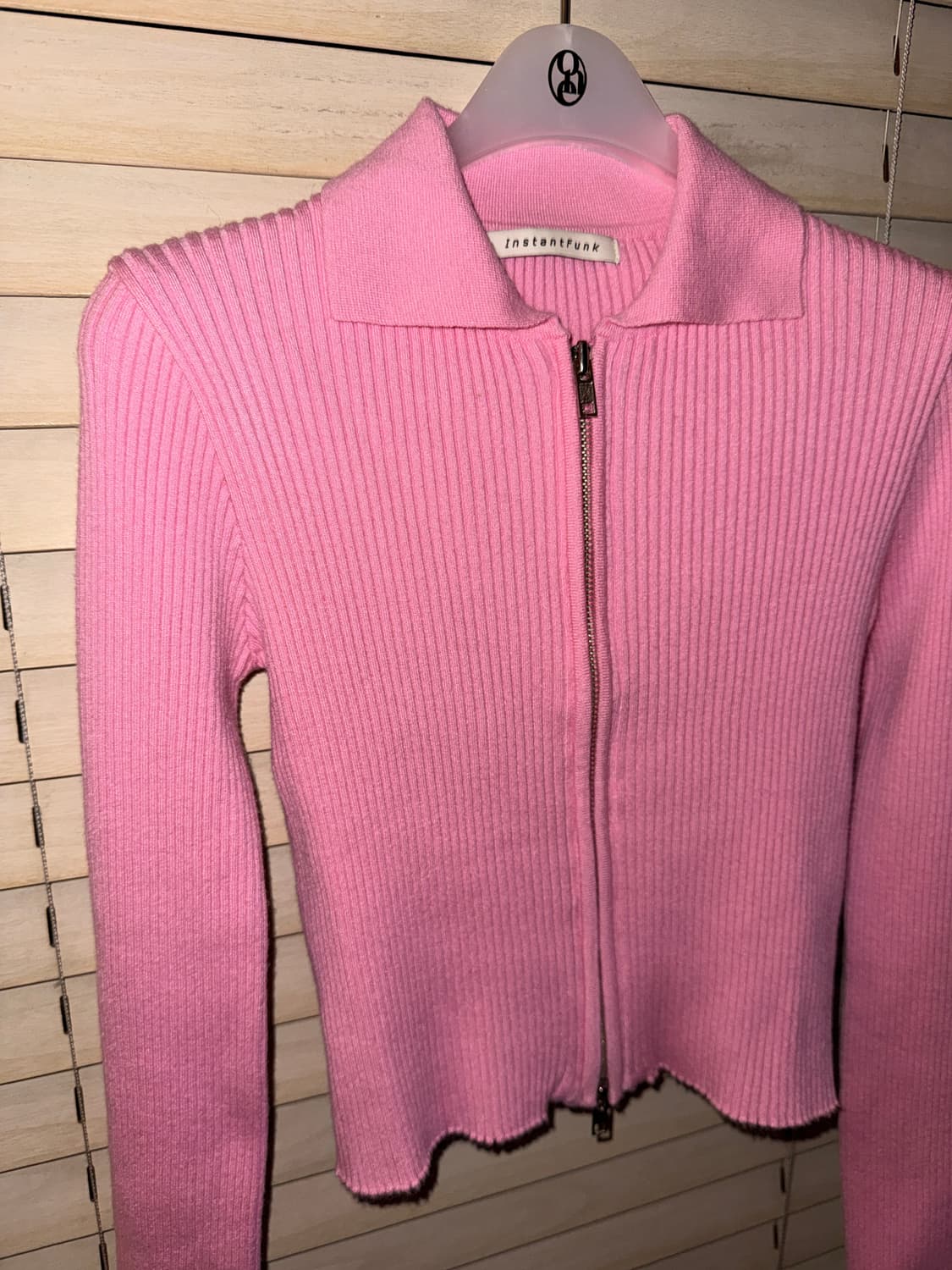 InstantFunk two-way crop cardigan(pink) 상품이미지3