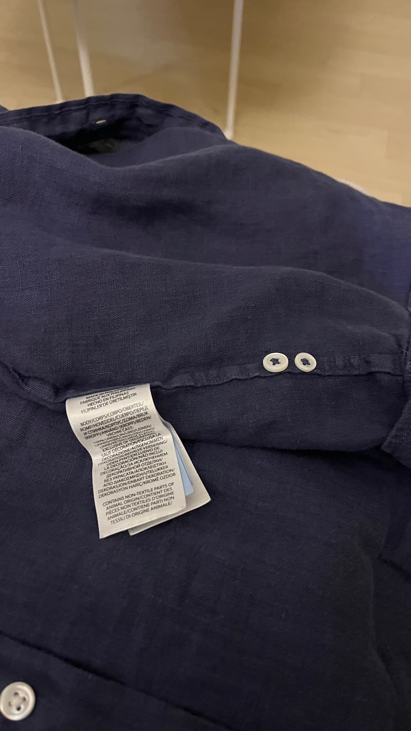 폴로랄프로렌 여성 클래식핏 린넨 셔츠 라지 사이즈 상품이미지4