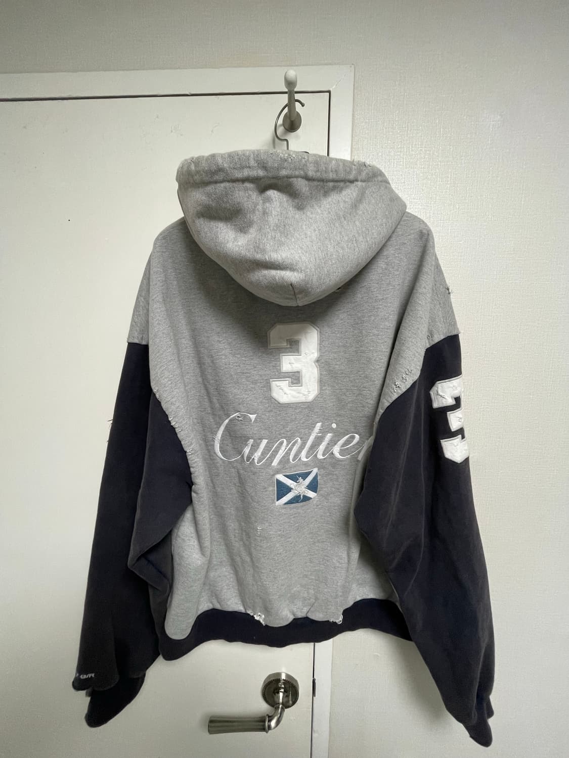 (3사이즈)프로젝트 G/R 컨티어 집 후드 멜란지 그레이 상품이미지5