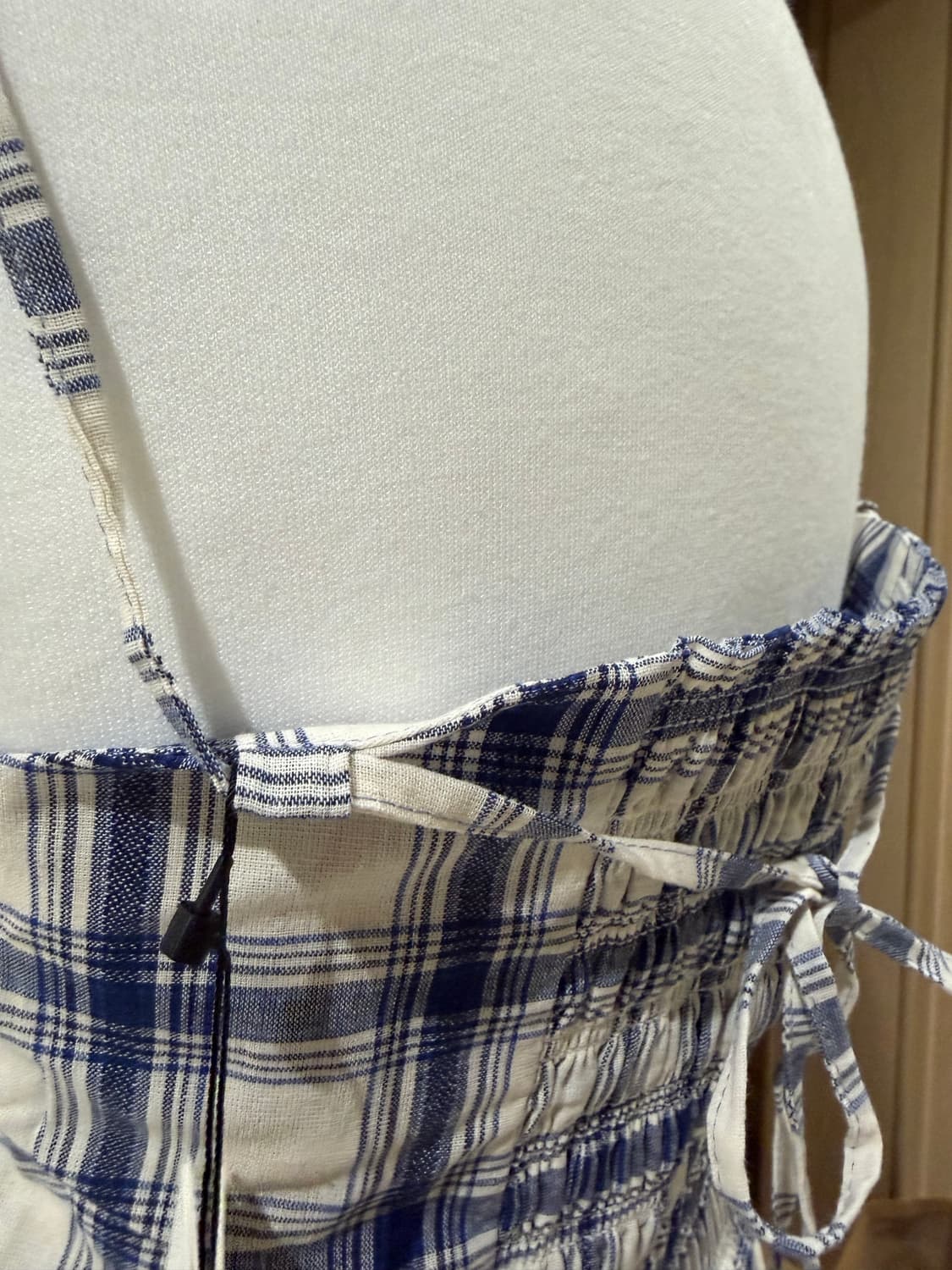 미착용) 앤유 체크 롱원피스 66 상품이미지7