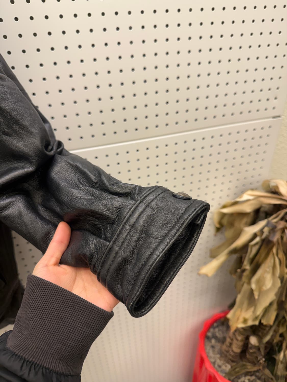 빈티지 블랙 가죽 자켓 U475 상품이미지3