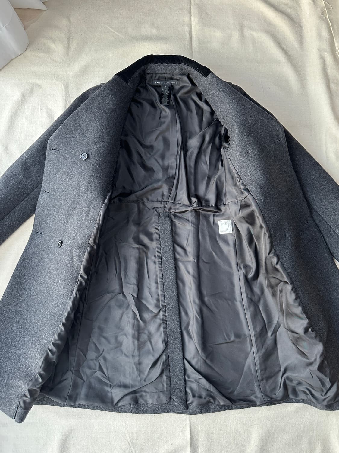 마크제이콥스 울 코트 차콜 (44~슬림55) 상품이미지6