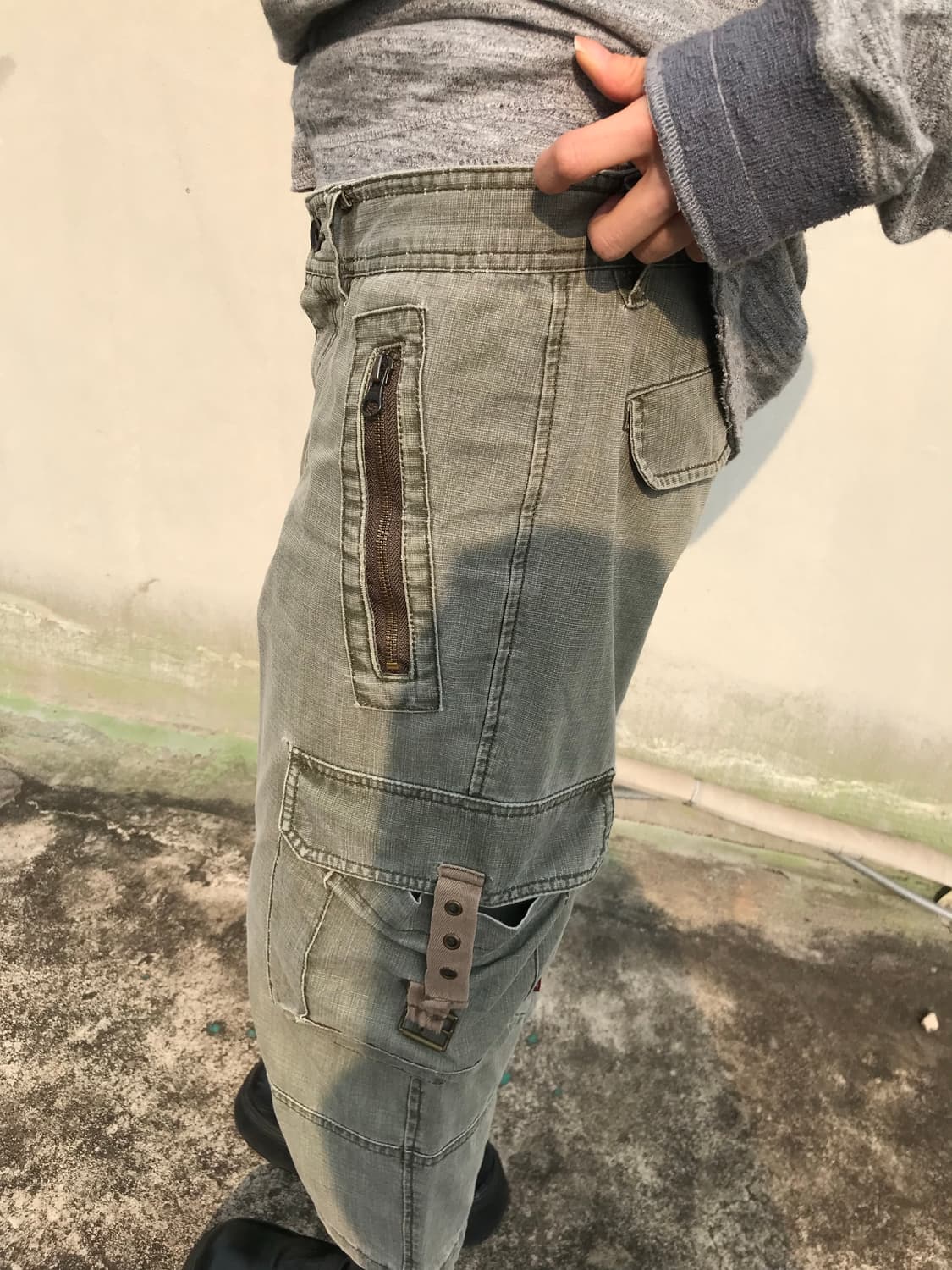 Smith’s American 워시드 그린 팬츠 상품이미지5