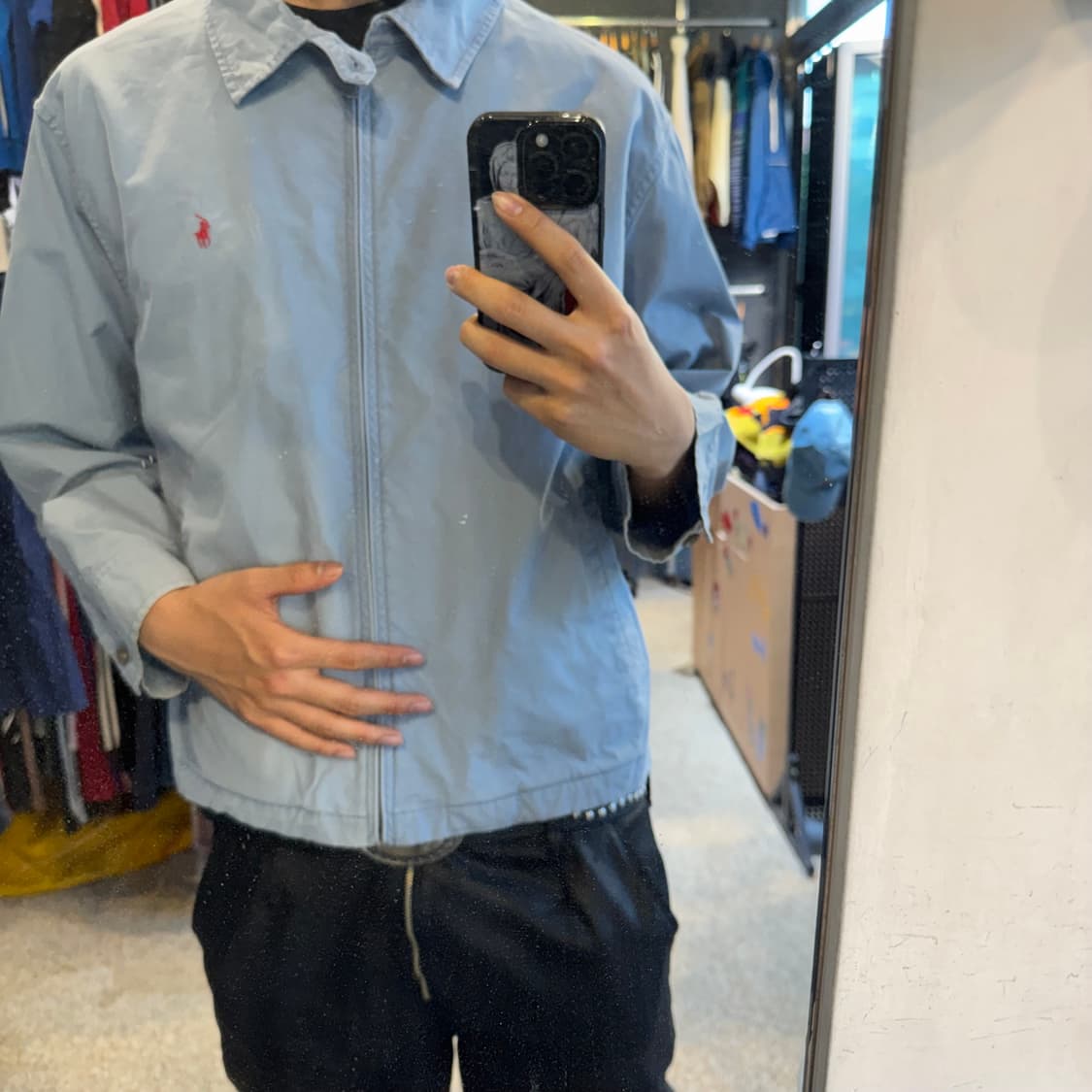폴로 랄프로렌 블루종 자켓 하늘색 상품이미지2