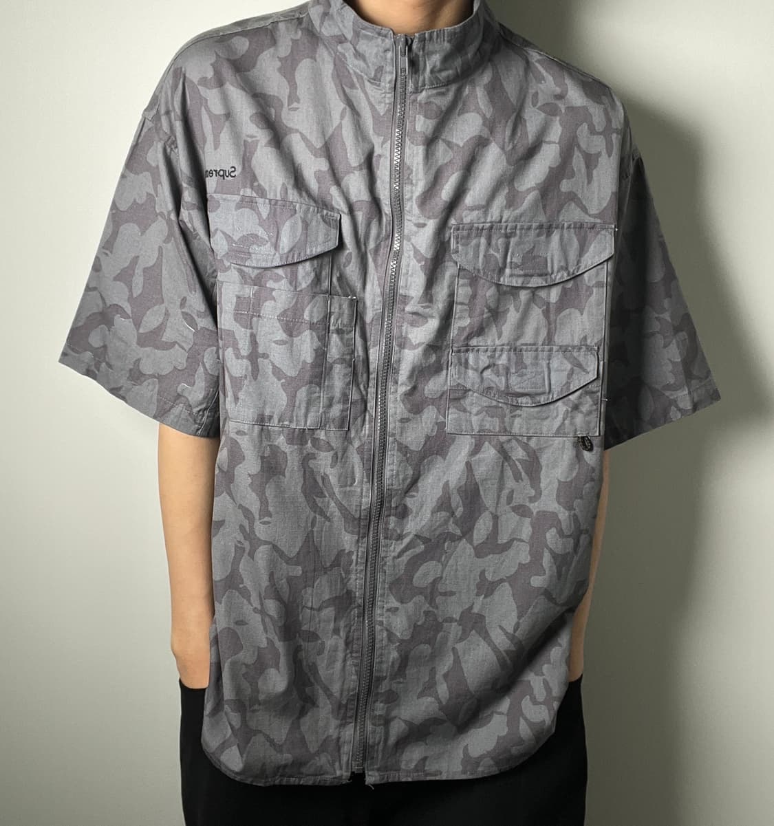 supreme 슈프림 카모플라쥬 반팔 셔츠 자켓 XL 상품이미지1