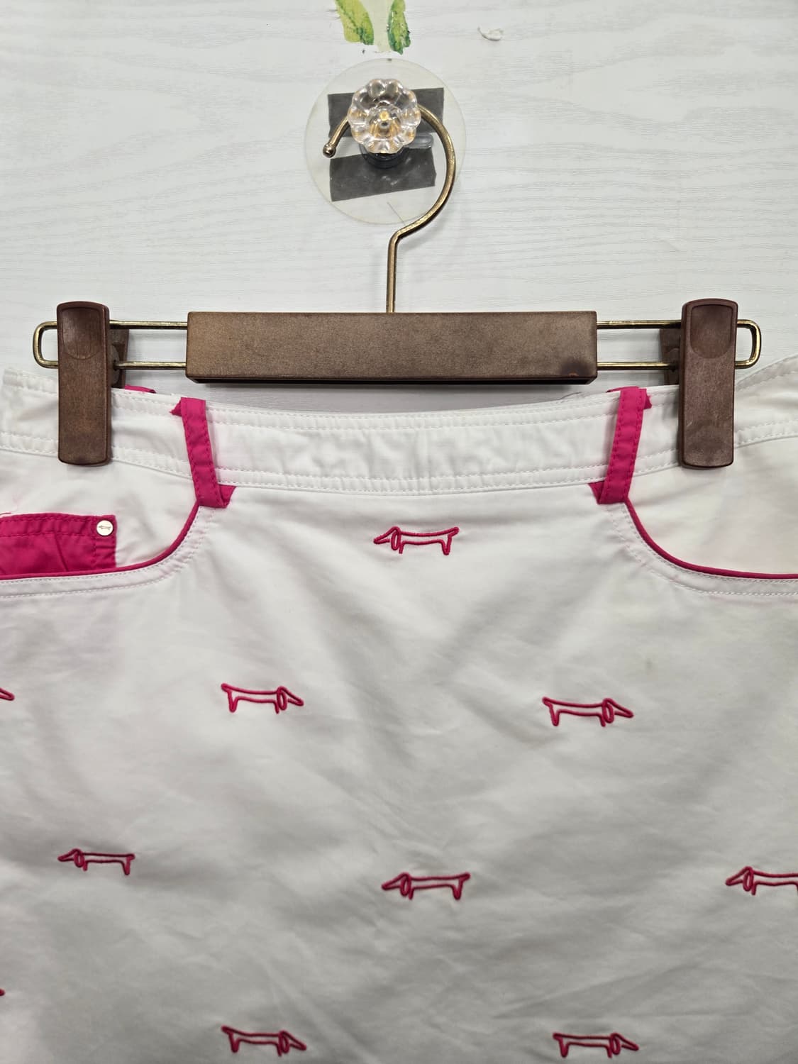 호칭67,실측허리26)) LOUIS CASTEL 루이까스텔 치마! 핑크 상품이미지3