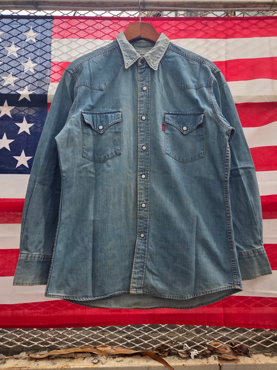 리바이스 웨스턴 데님셔츠 상품이미지1